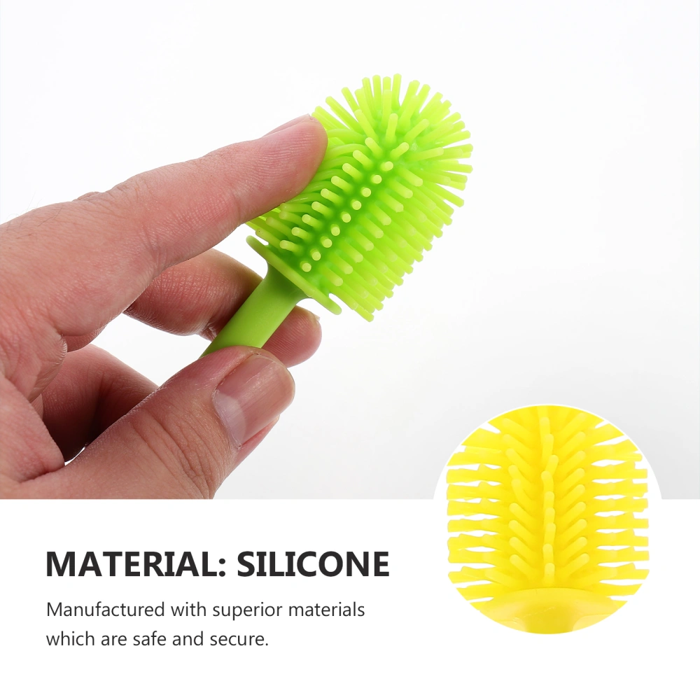 2pcs Baby Bottle Cleaning Brushes Silicone Bottle Cleaner for Bottles and Cups