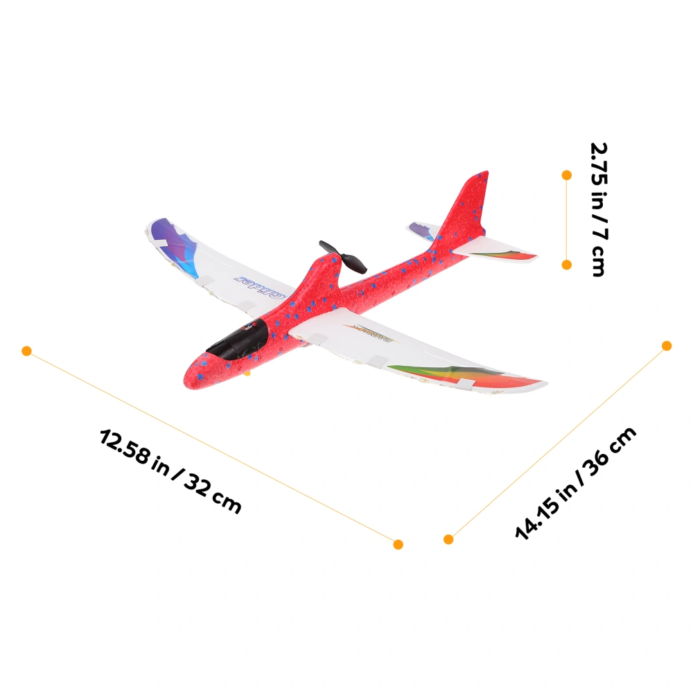 1PC Assembly Flying Glider Plane Lightweight Airplane for Children Kids with LED