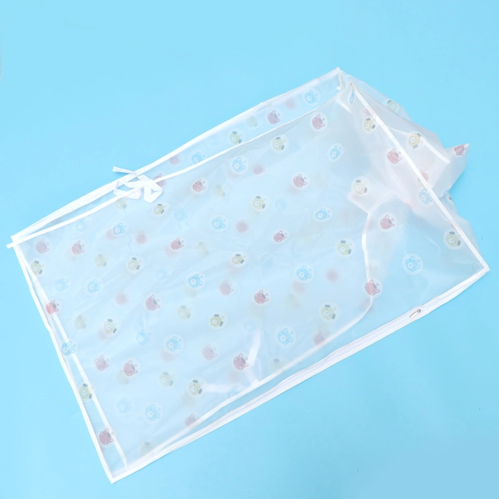 1PC Dryer Cover Waterproof Anti-splash and Anti Sunlight Irradiation Transparent Printing Cover for Roller Type Automatic Washer Colorful Dots Pattern