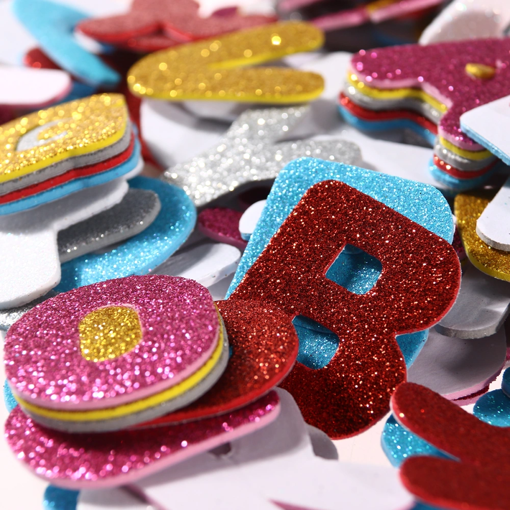 150 pcs Assorted Colors Glitter Stickers Letter Sticker Self Adhesive Letters for Kids ry Kindergarten