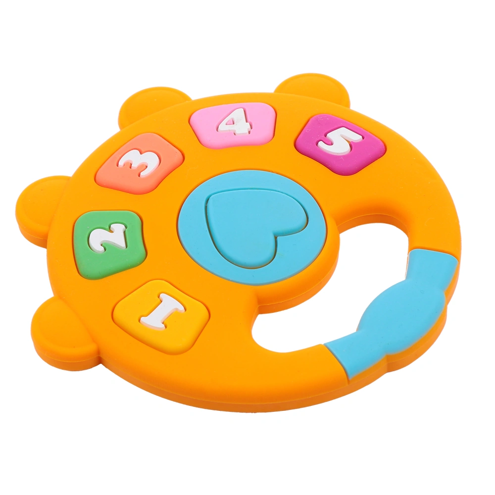 1pc Baby Soothing Teether Adorable Digital Silicone Teeth Grinding Toy