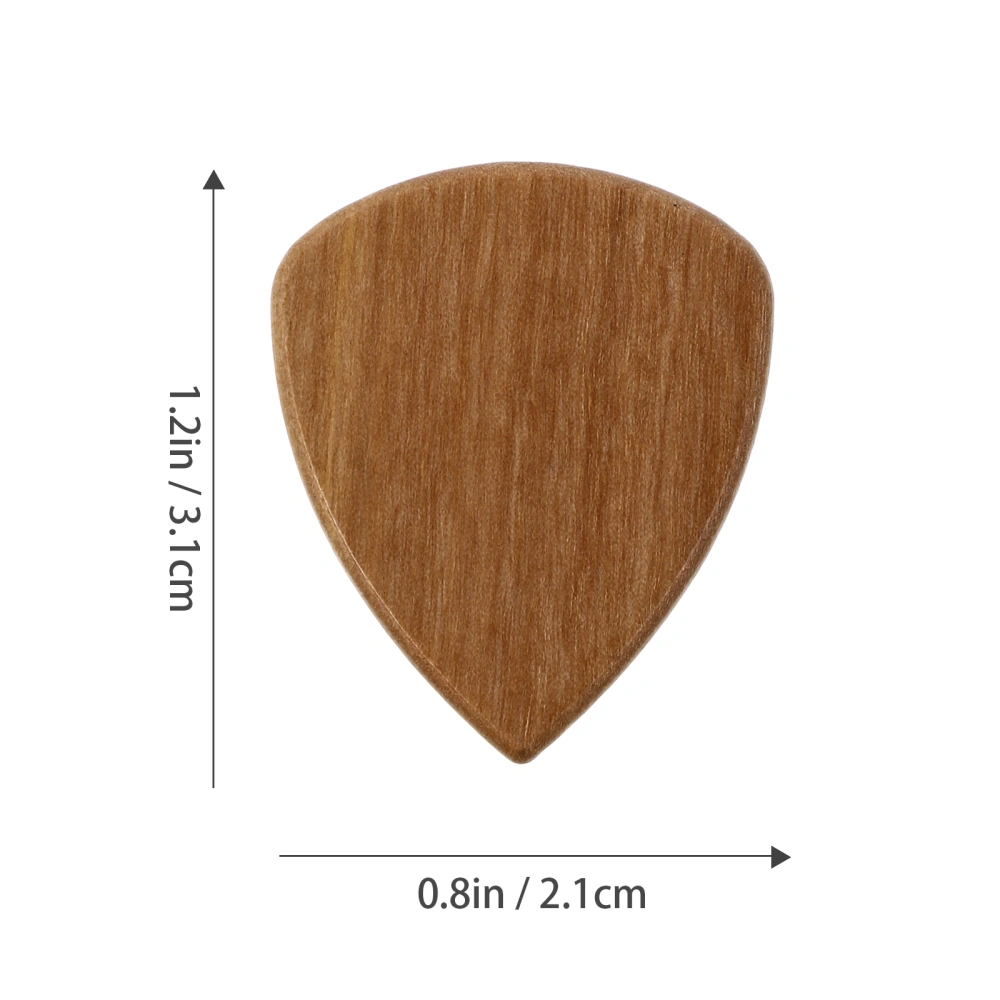 1Pc Professional Wooden Guitar Pick Practical Bass Plectrum Guitar Supply