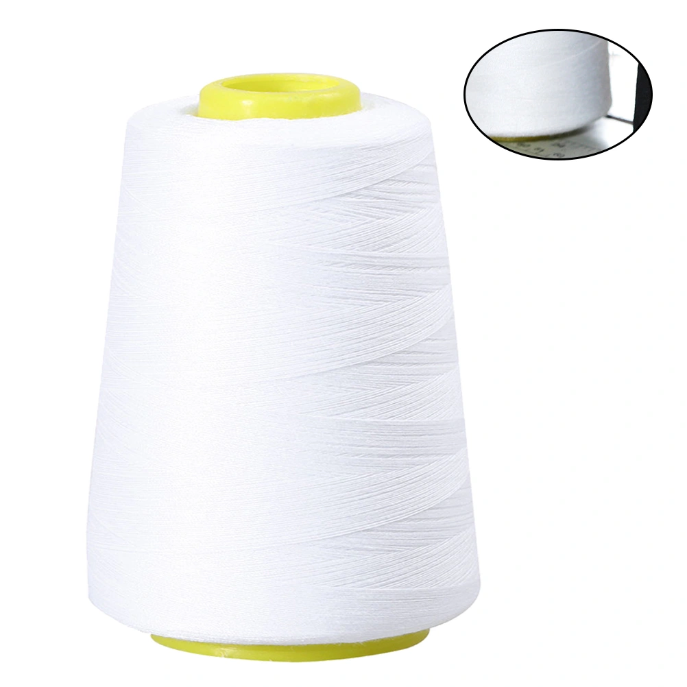 20/2 4000 Yards Sewing Threads Polyester Sewing Threads Practical Clothes Pants Threads (White)