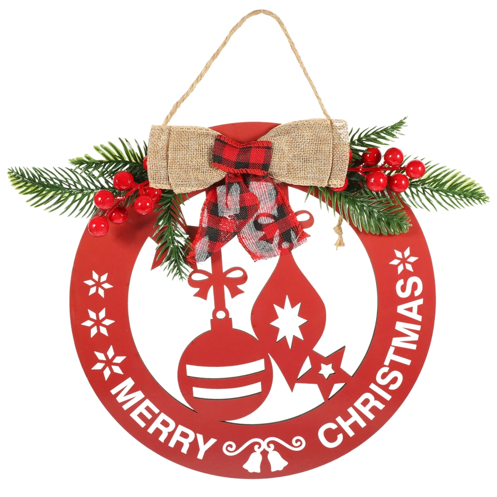 Xmas Hanging Sign Wooden Holiday Decoration Window Wall Hanging Pendant