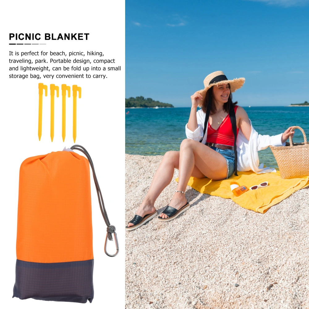 1pc Waterproof Picnic Blanket Lightweight Outdoor Blanket Beach Mat Camping Mat