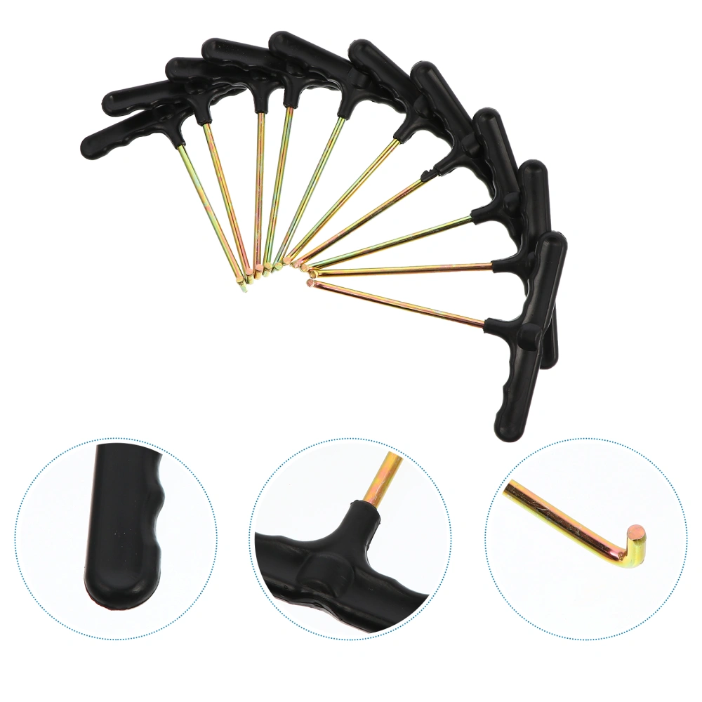 10pcs Trampoline Spring Pull Tool T-Hook Hand Tool for Trampoline Install