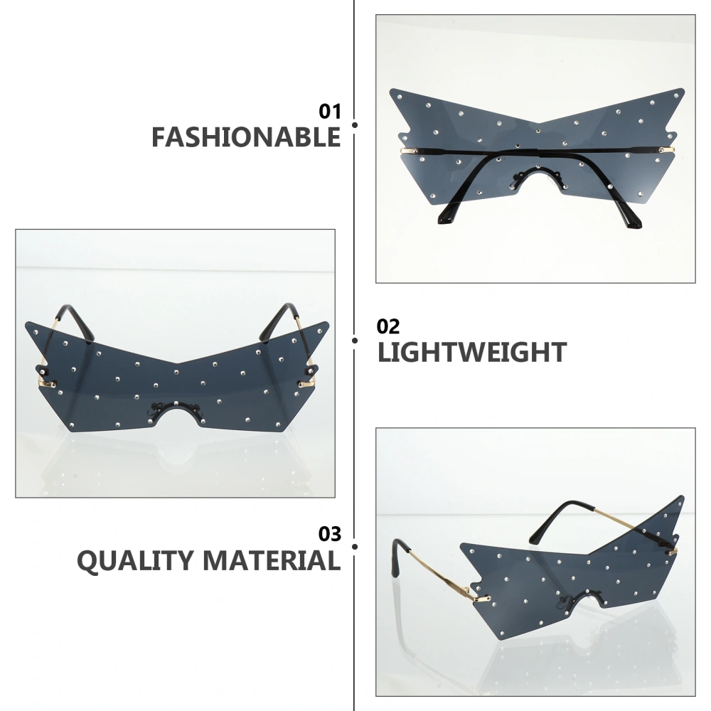 1 Pair Butterflies Shaped Eyeglasses Irregular Irregular Eyeglasses Photo Props