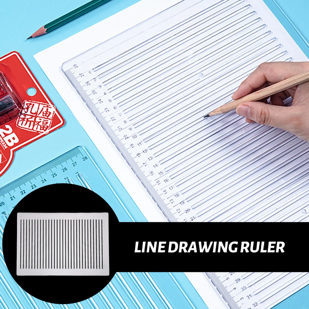 Practical Drawing Line Ruler Creative Examination Answer Ruler Plastic Ruler