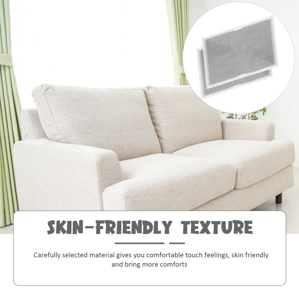 2pcs Linen Sofa Armrest Cover Sofa Armchair Slipcover Couch Arm Protector