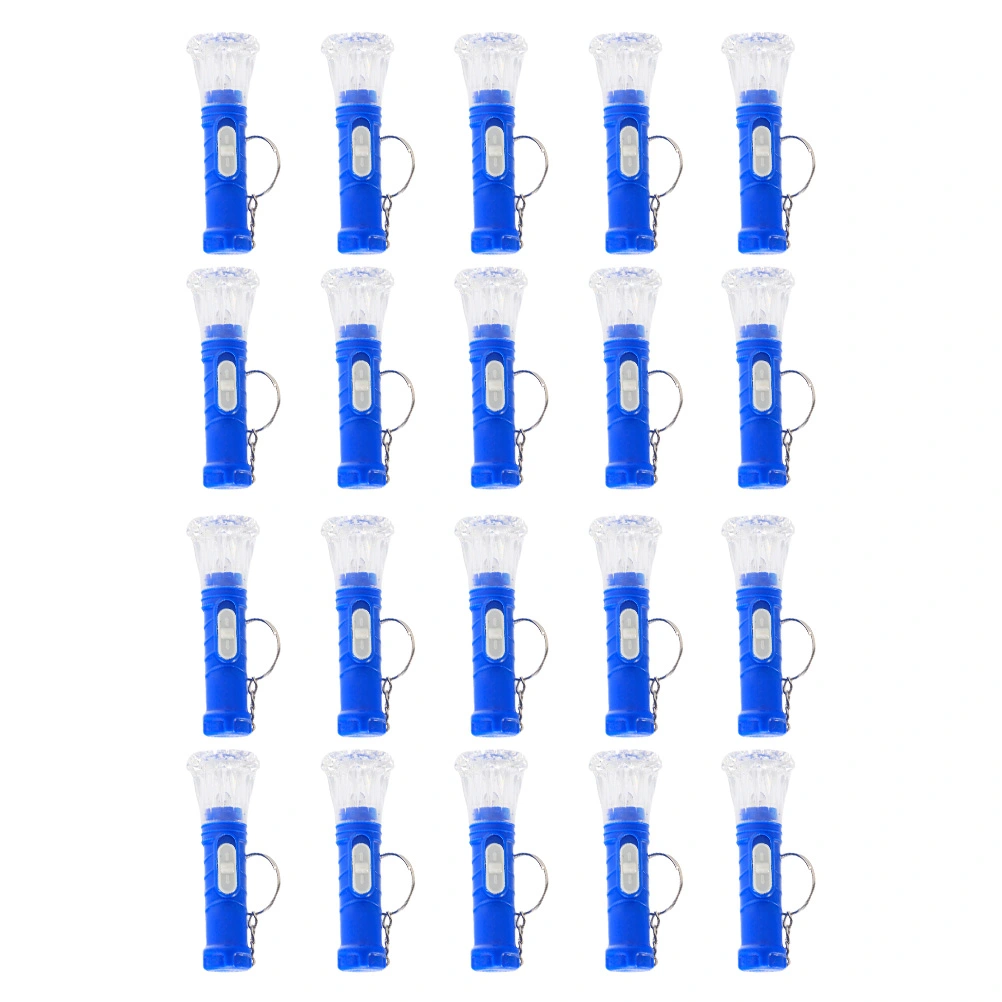 20pcs Mini Flashlights Portable Keychains Kids Luminous Toys (Random Color)