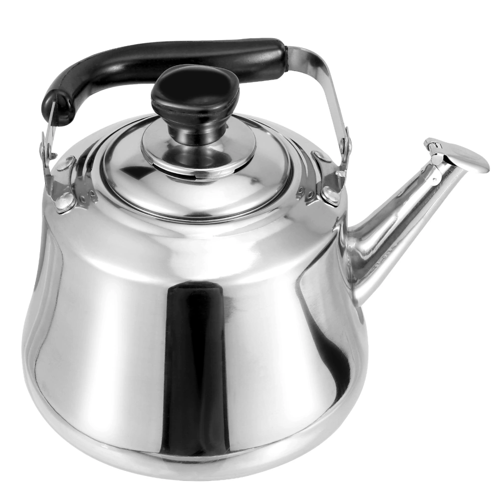 1pc Whistle Teakettle Stainless Steel Boil Water Kettle With Filter Screen Random Cover Style