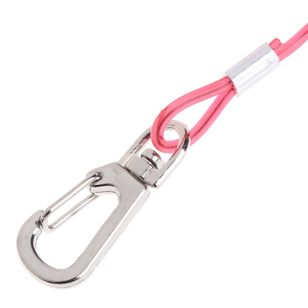 1pc 8 Meters Bird Leash Trainning Rope Flying Harness Anti-Bite Elastic String for Parrot Outdoor Activities (Random Color)
