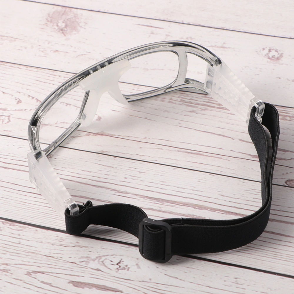 UV-resistant Shockproof Soccer Football Protective Goggles Basketball Eyewear Cycling Outdoor Sports Safety Glasses (Grey)