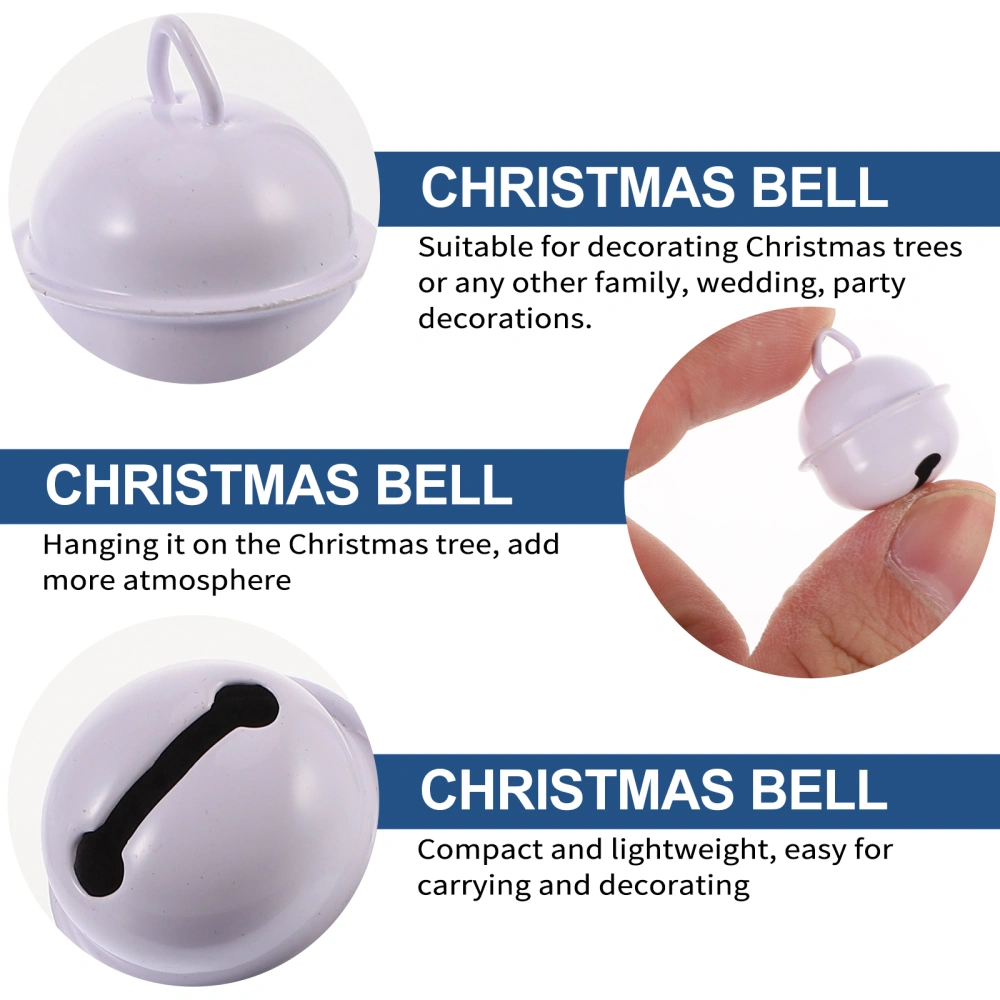 50pcs Christmas Metal Jingle Bells Xmas Tree Ornament Jewelry Craft Making Decor