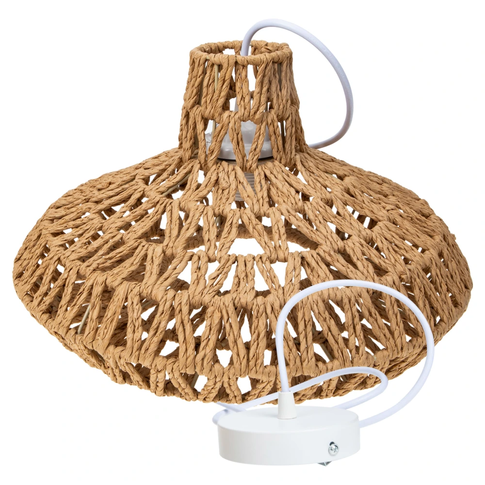 1 set of Woven Pendant Light Simple Style Ceiling Light Home Hanging Light