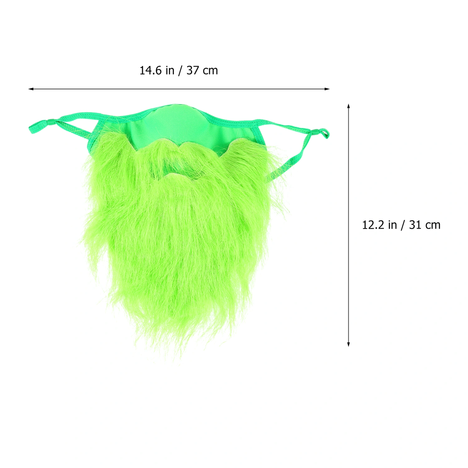 1pc St. Patrick's Day Beard Fake Beard Face Mask Stage Performance Beard