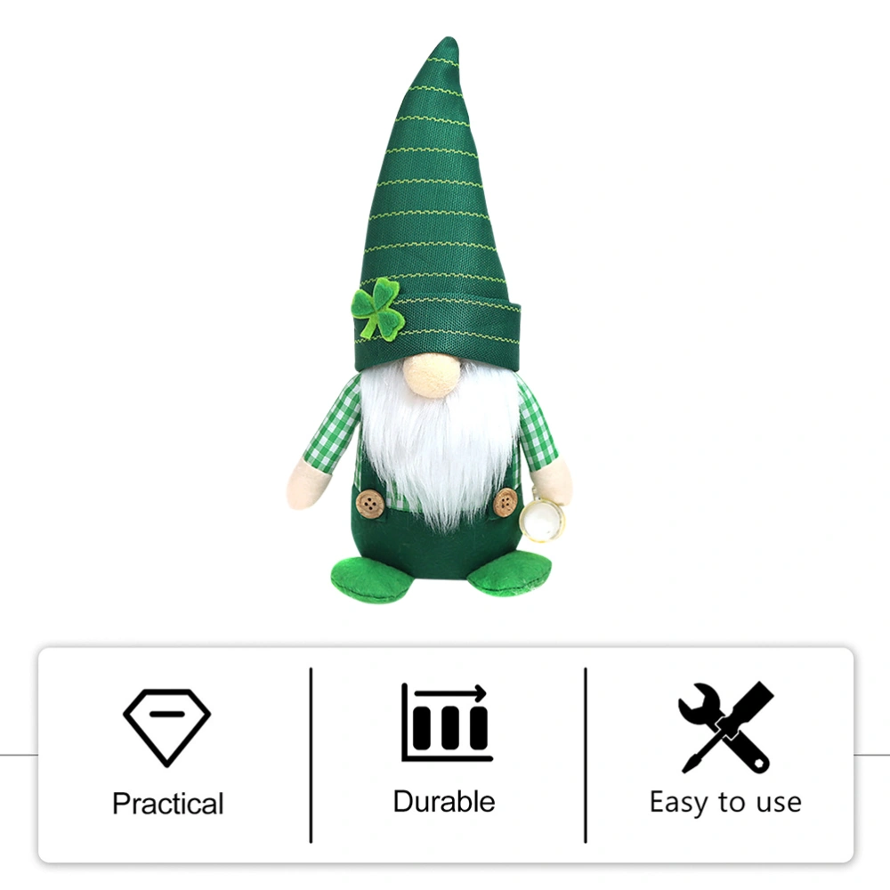 St. Patrick's Day Decoration Party Gnome Doll Decorative Doll Adornment Gnome Figurine