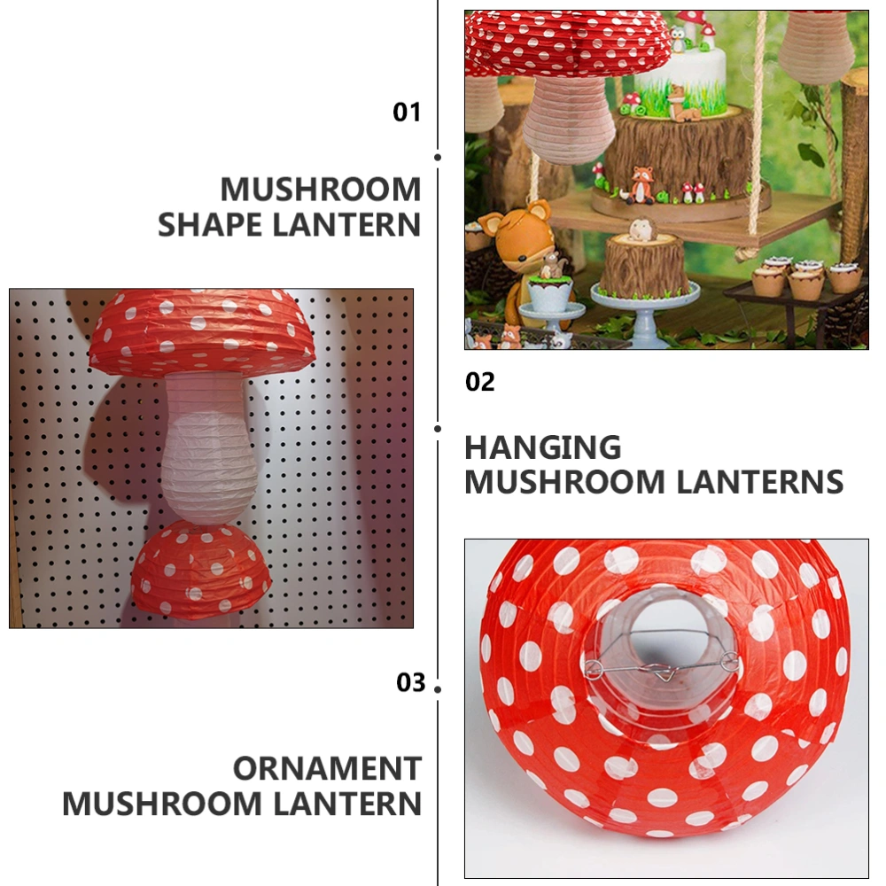 Mushroom Hanging Paper Lanterns Mushroom Shaped Paper Lanterns Ornaments