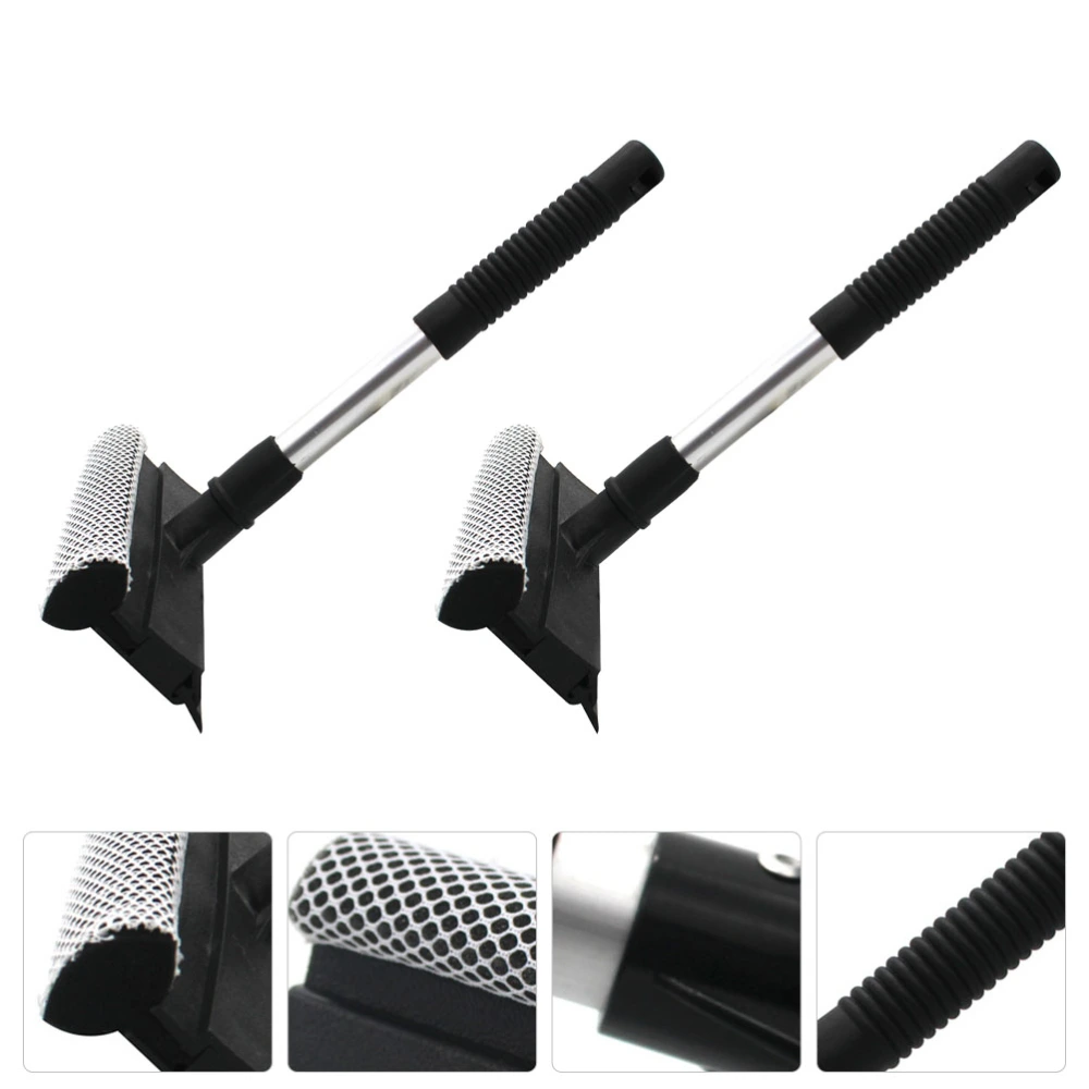 2Pcs Double-sides Glass Wiper Glass Cleaning Squeegee Window Cleaning Tools