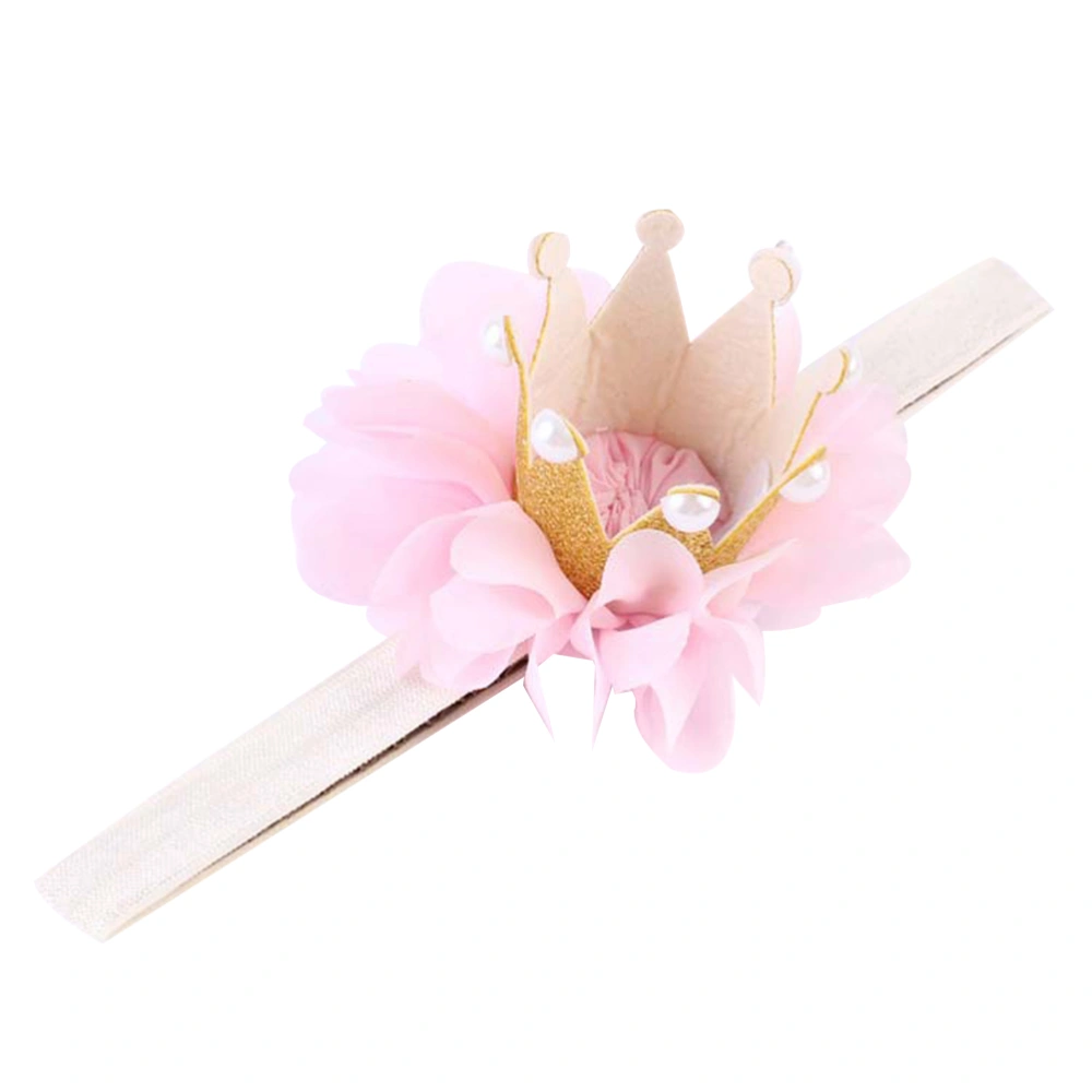 Baby Girl Birthday Sparkly Elastic Crown Headband Tiara Hair Accessories