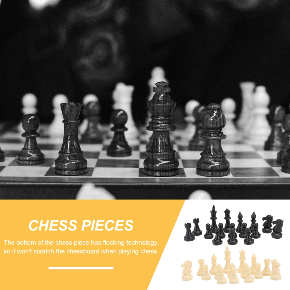 32Pcs Plastic Magnetic Chess Pieces Board Game Accessories Without Chess Board