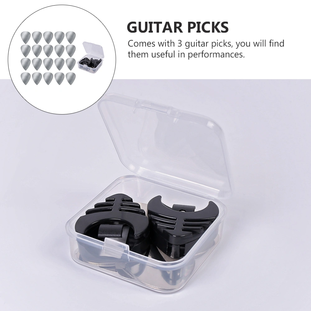 1 Set Guitar Pick Sleeves Pick Storage Box Guitar Performance Tools Accessories