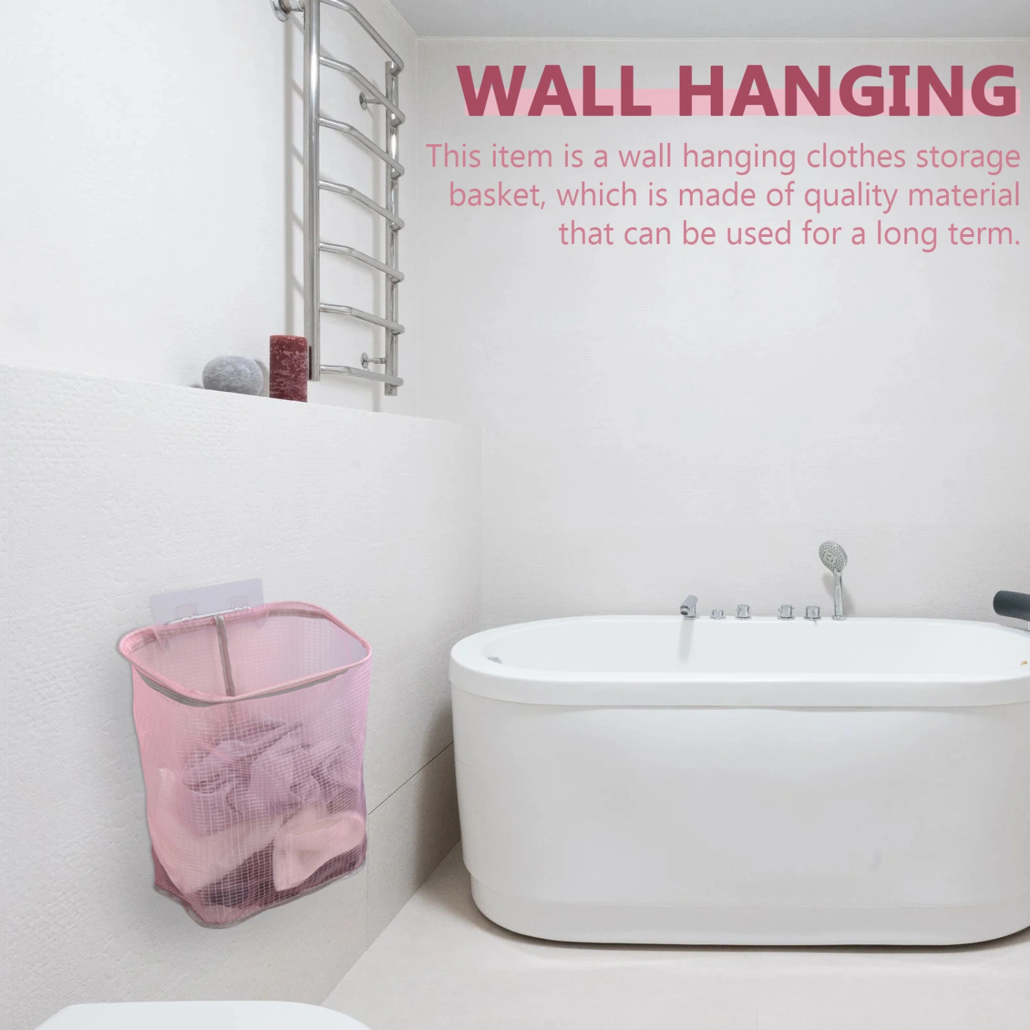 1PC Folding Dirty Clothes Basket Bathroom Wall-mounted Clothes Storage Basket