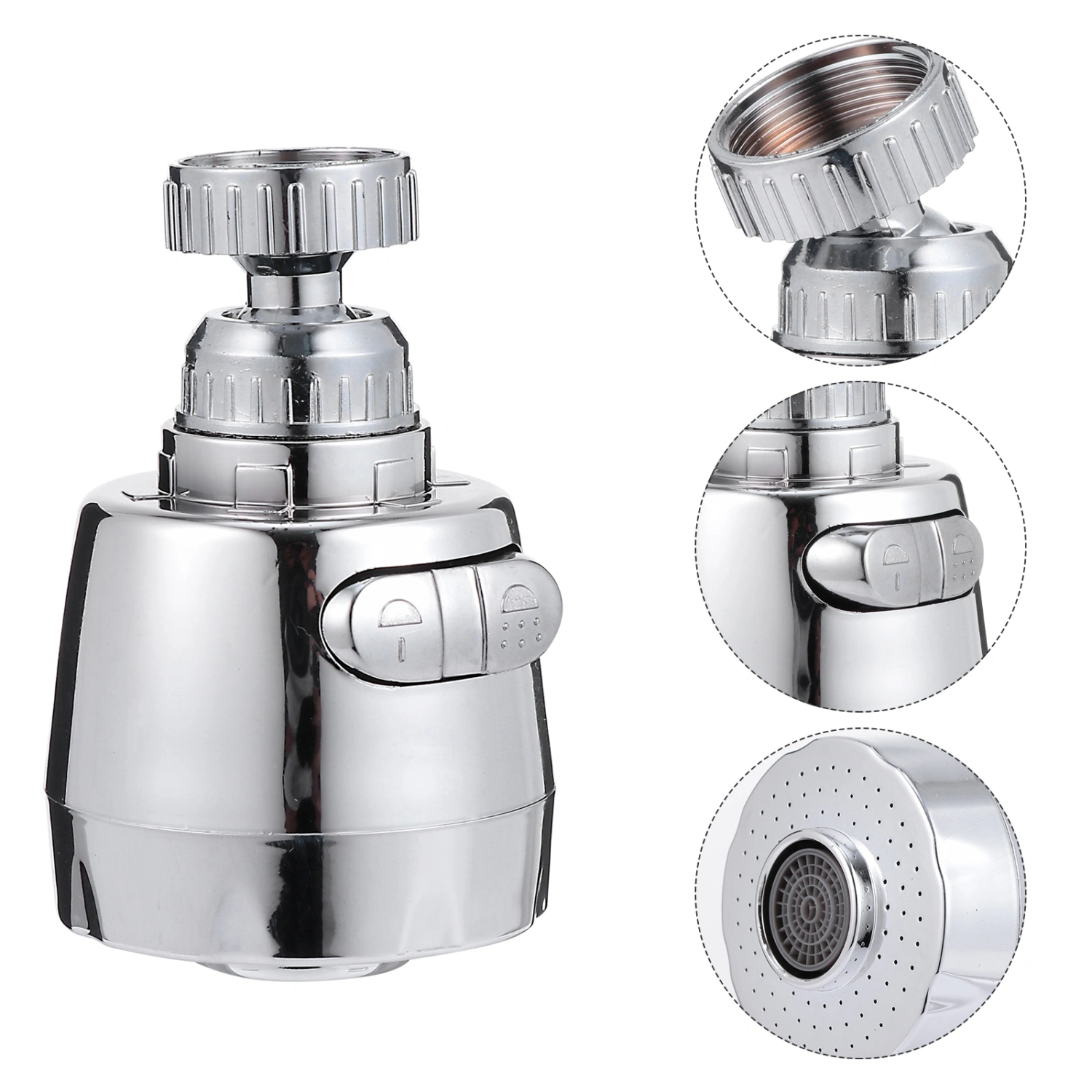 2pcs Splashproof Nozzle Rotatable Faucet Tap Extender Kitchen Diffuser Filter