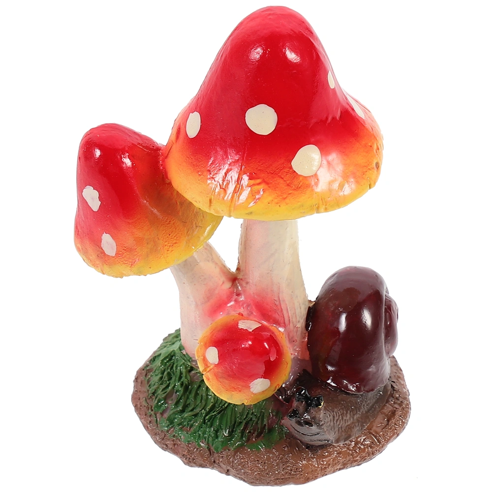 1 Pc Mushroom Model Mini Mushroom Decor Lovely Mushroom Bonsai Adornment