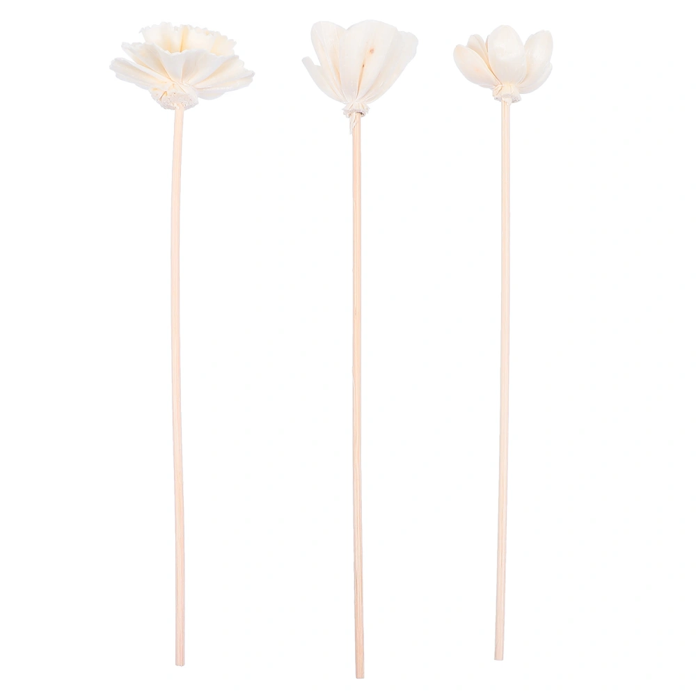 3pcs Wood Flower Diffuser Aroma Oil Diffuser Essential Oil Aroma Diffuser Sticks