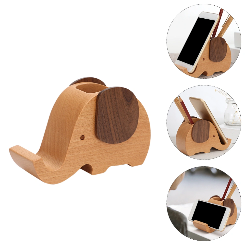 1pc Pen Organizer Stationery Holder Elephant Phone Holder Desktop Adornment