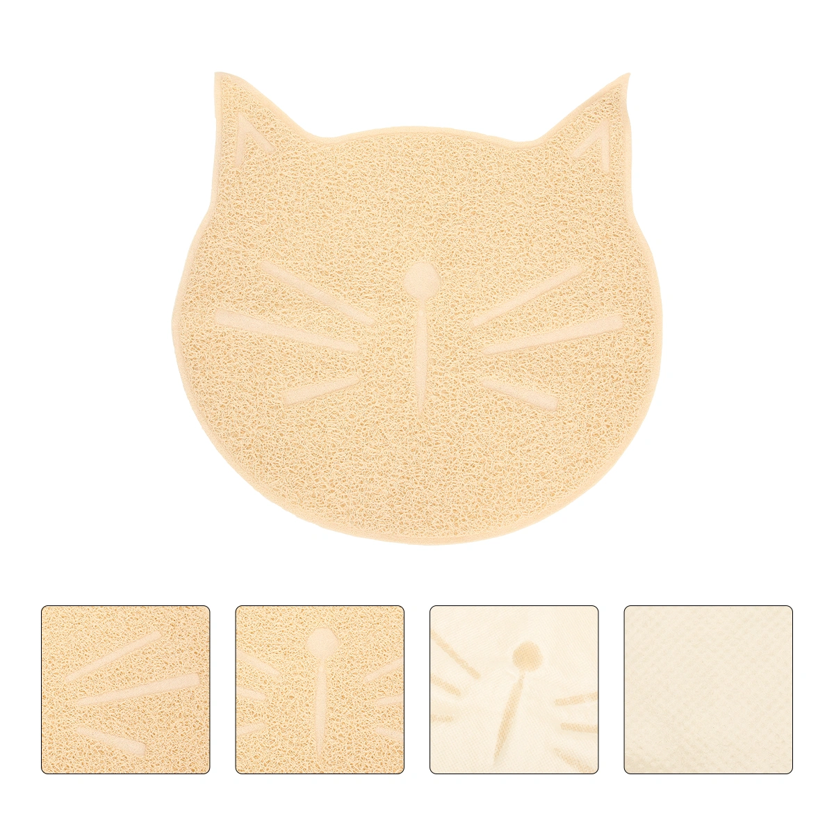 1pc Household Cat Litter Mat Non-slip Pet Cat Face Shaped Mat Pet Supplies