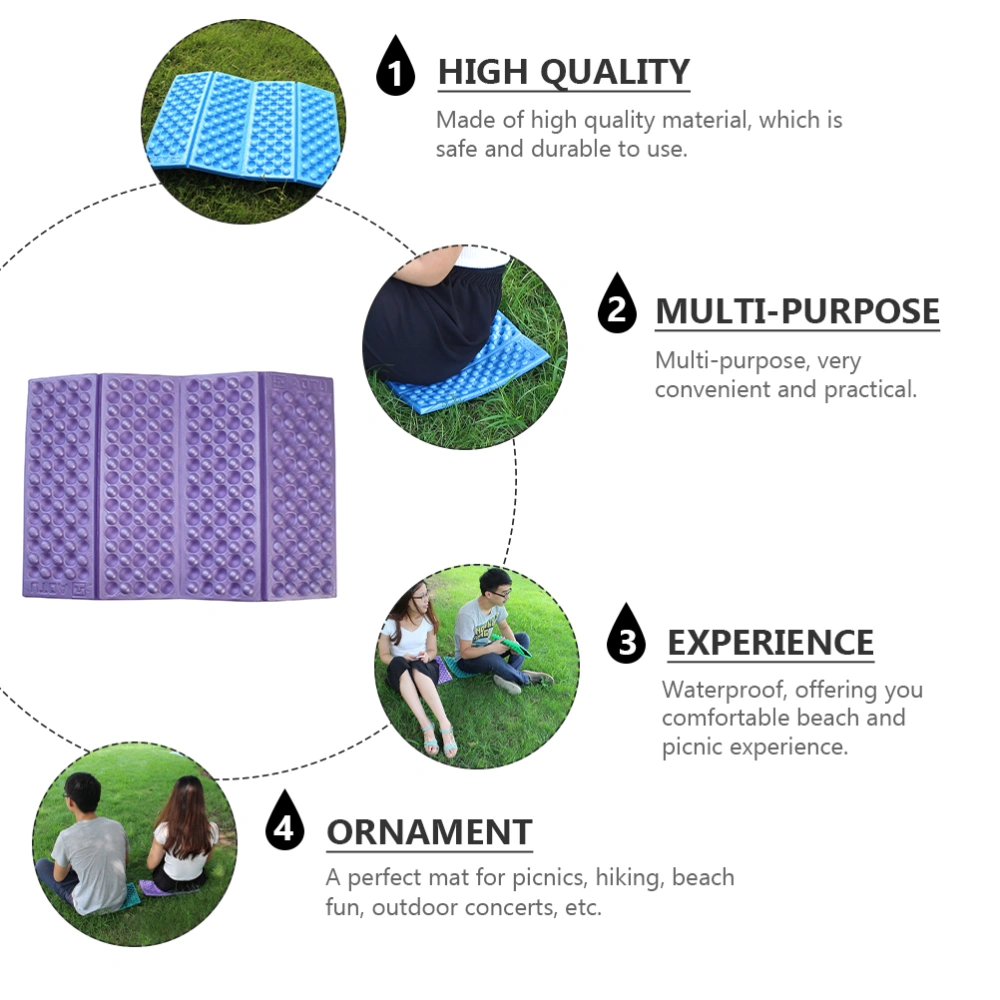 4pcs Park Seat Pad Outdoor Seat Cushion Sports Hiking Ground Mat Camping Mat