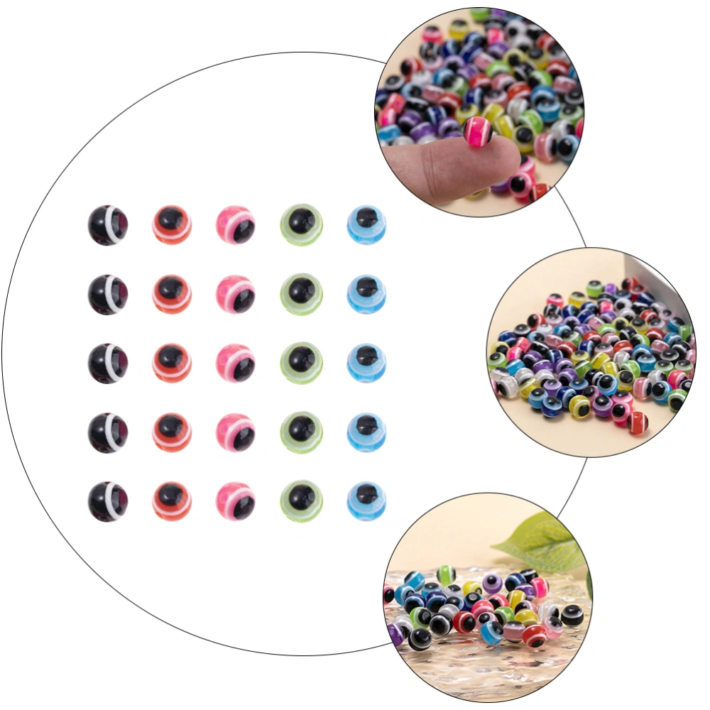 100pcs Colorful Resin Beads Creative Loose Beads Charms Jewelry Making Accessory