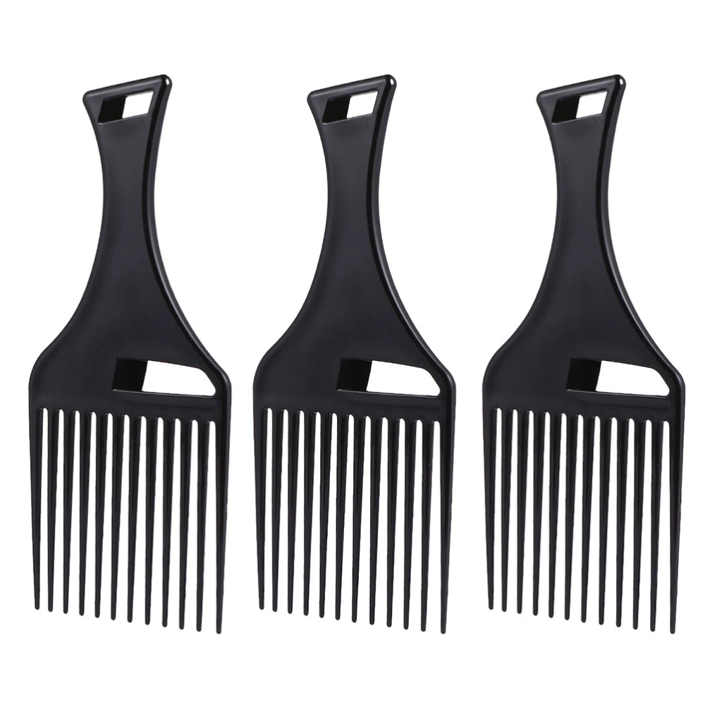 3pcs Smooth Hair Pick Comb Wide Hair Pick Comb Afro Hair Comb Barber Comb