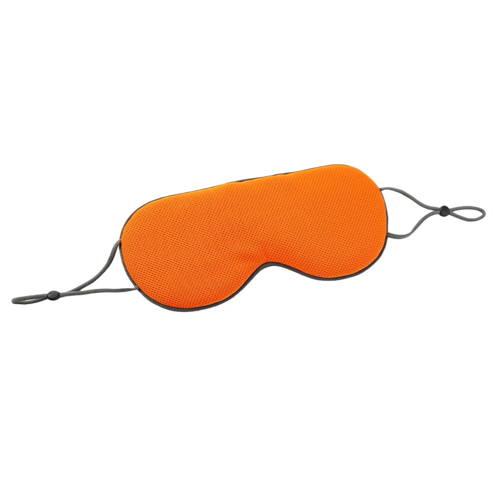 1pc Sleep Eye Mask Double Side Hot and Cold Dual Use Shading Eye Patch for Sleeping (Brown and Orange)