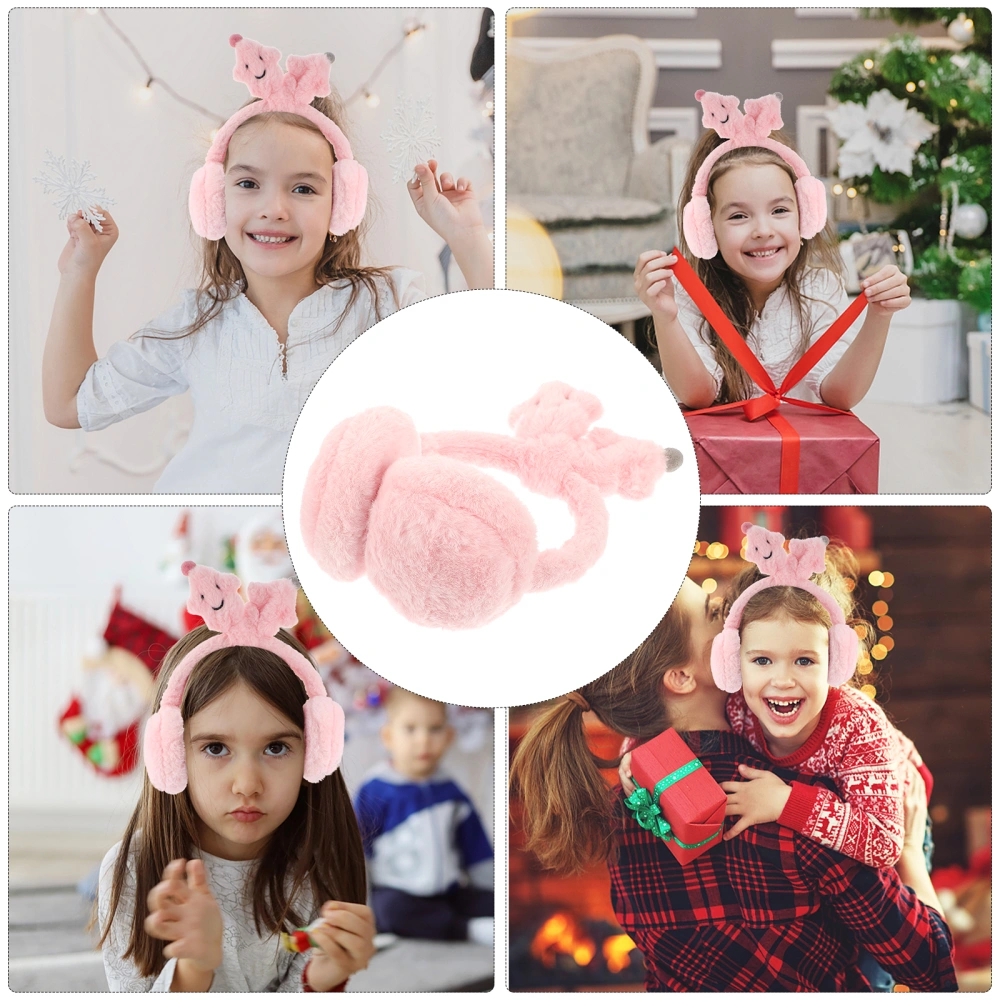 1pc Smile Face Winter Earmuff Smile Face Warm Earmuff Smile Face Furry Earmuff