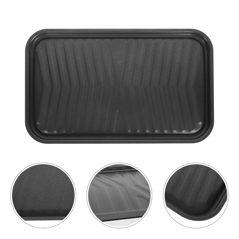 1Pc Multifunctional Barbecue Plate Portable Barbecue Pan Iron Plate BBQ Tool