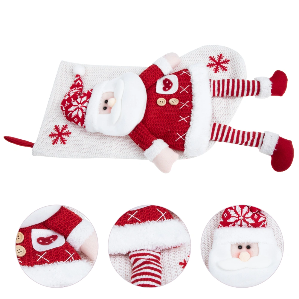 Xmas Hanging Stocking Christmas Gift Stocking Xmas Gift Storage Bag Christmas Treat Bag