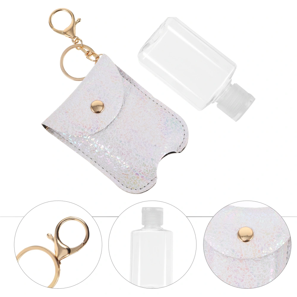 1pc Hand Sanitizer Bottle Cover Keychain Hand Sanitizer Bottle Key Ring Decor