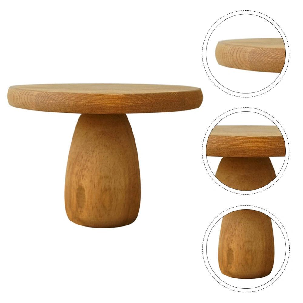 Dessert Support Stand Decor Round Cake Stands Wooden Cake Holder Decors