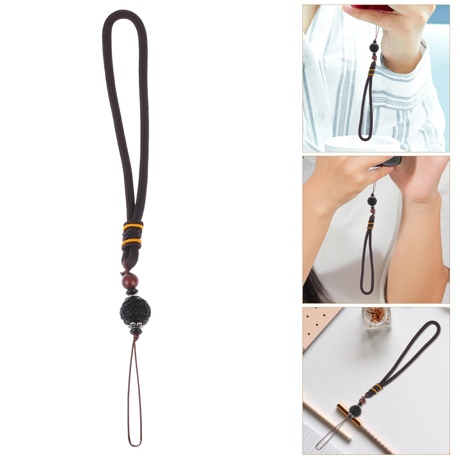 Delicate Bodhi Phone Lanyard Hand Wrist Strap Rope for Phone Bag Phone Hanging Rope