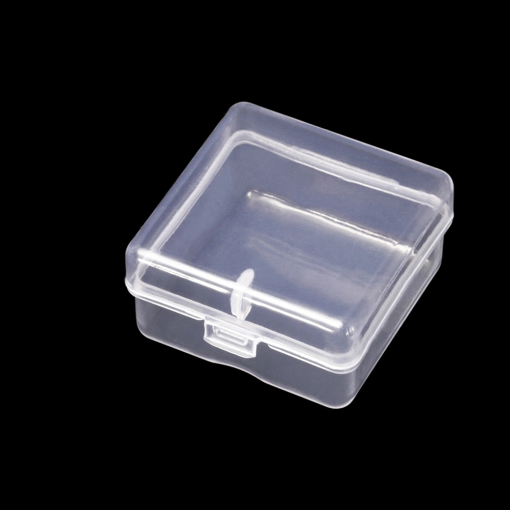 6Pcs Plastic Case Square Jewelry Box Transparent Storage Case Earrings Container Box with Cover 4x4x2cm