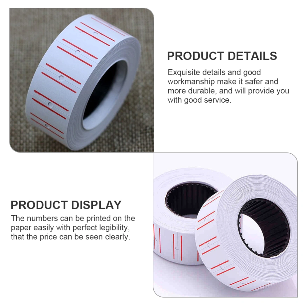 40 Rolls Price Machine Labels Paper Price Marker Label Stickers for Office