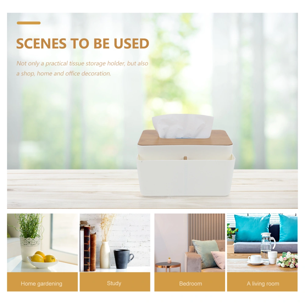 Plastic Japanese-style Tissue Box Storage Container Tissue Storage Box