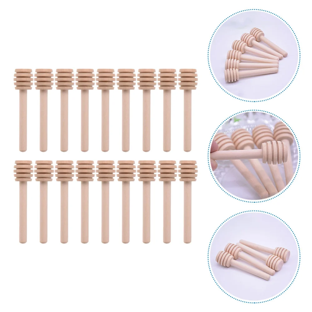 25 Pcs Wooden Honey Mixing Stirrer Honey Stirring Rods Honey Stirrer Sticks