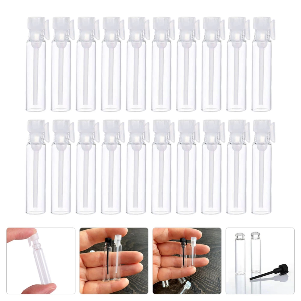 100pcs 1ml Dropper Bottles Perfume Bottles Refillable Empty Sub Bottles