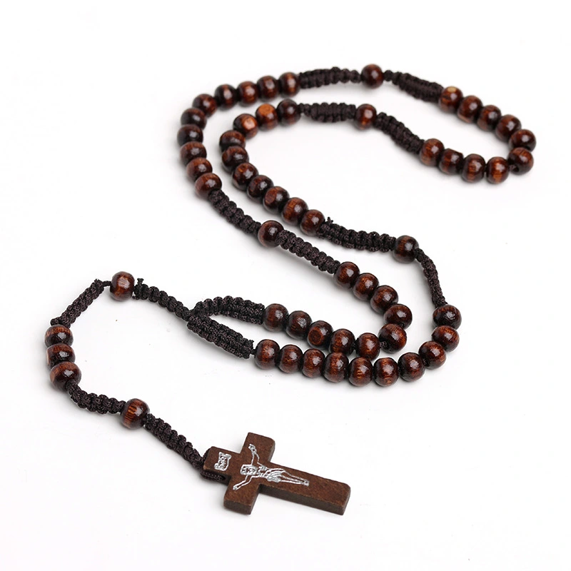 Beaded Cross Necklace Chain Necklace Choker Necklace Woven Chains Fashion Jewelry