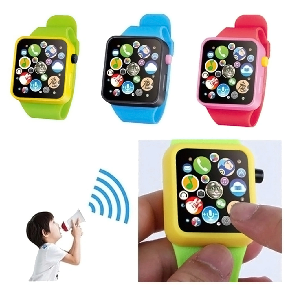 Kids Watch Toy Educational Learning Wrist Watch Multifunction Touch Screen Watch Toy(Green)