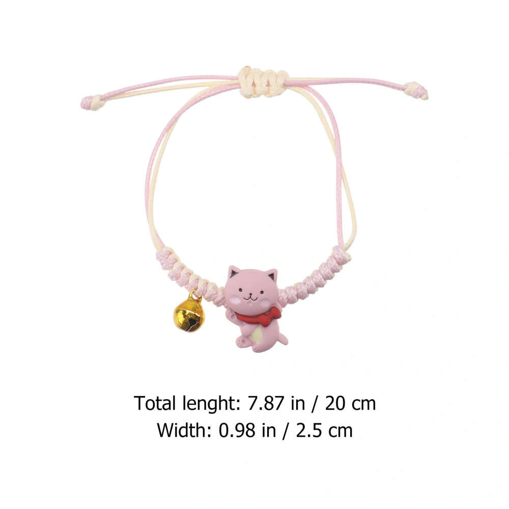 1Pc Lovely Cartoon Cat Bracelet Stylish Simple Design Bracelet Knitting Bracelet